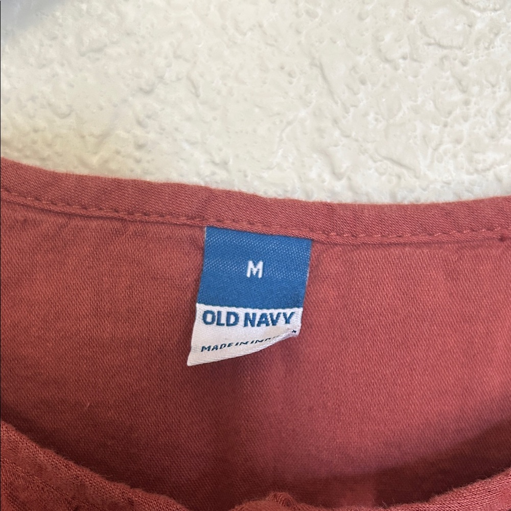 Old Navy Mauve Puff Sleeve Blouse - Picture 2 of 7